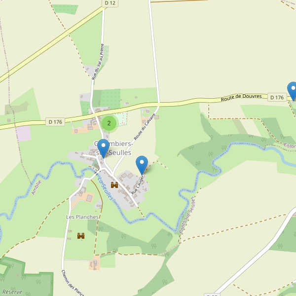 Carte des parkings à Colombiers-sur-Seulles Thumbnail