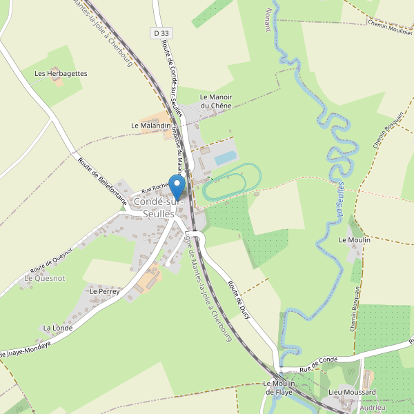 Carte des parkings à Condé-sur-Seulles Thumbnail