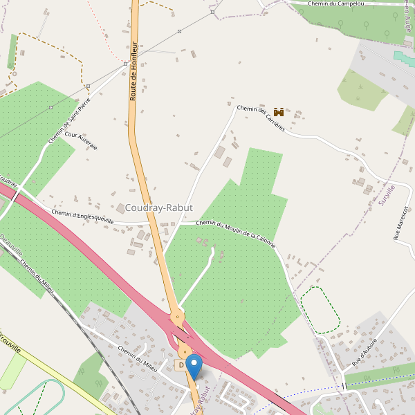 Carte des parkings à Coudray-Rabut Thumbnail