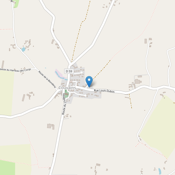 Carte des parkings à Couvains (Manche) Thumbnail