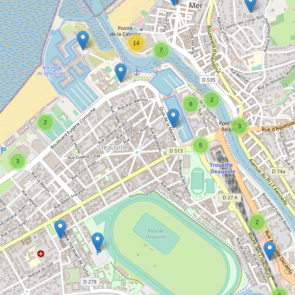 Thumbnail Carte des parkings à Deauville