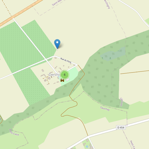 Carte des parkings à Derchigny Thumbnail