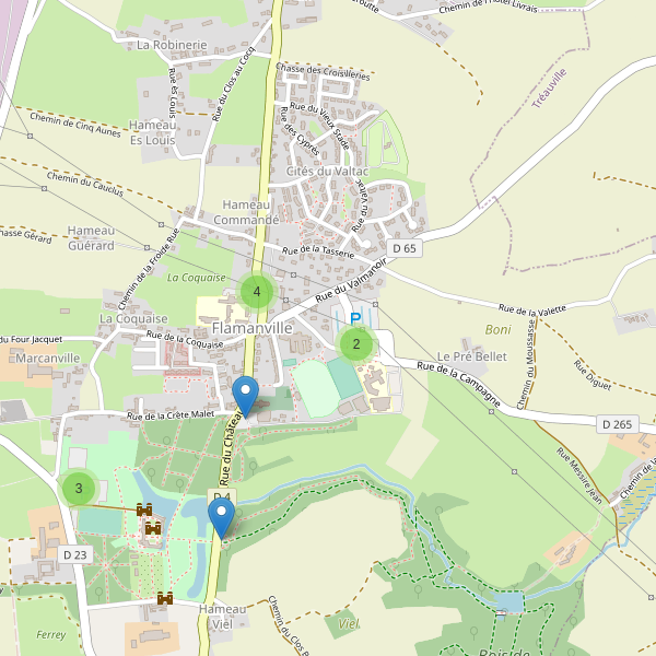 Carte des parkings à Flamanville (Manche) Thumbnail