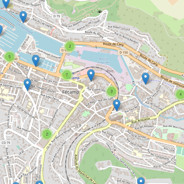 Thumbnail Carte des parkings à Fécamp