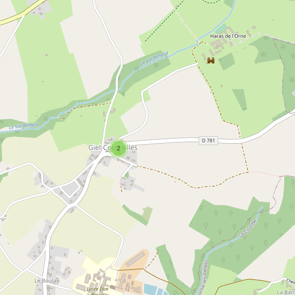 Carte des parkings à Giel-Courteilles Thumbnail