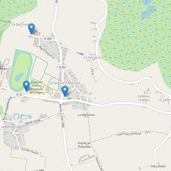 Carte des parkings à Graignes-Mesnil-Angot Thumbnail