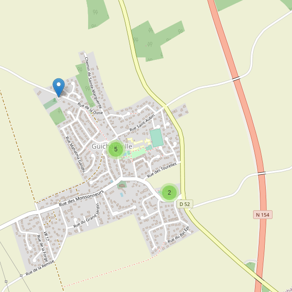 Carte des parkings à Guichainville Thumbnail