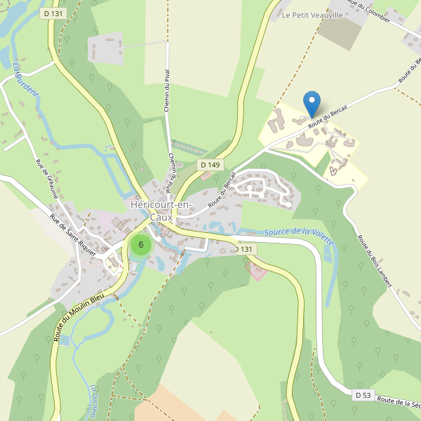 Carte des parkings à Héricourt-en-Caux Thumbnail