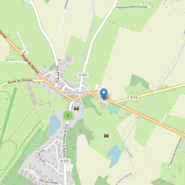 Carte des parkings à La Ferté-Frênel Thumbnail