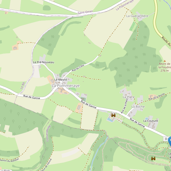 Carte des parkings à La Pommeraye (Calvados) Thumbnail