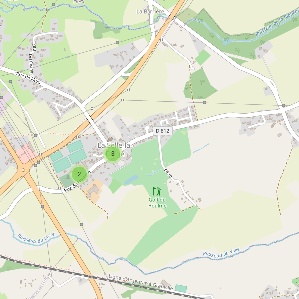 Carte des parkings à La Selle-la-Forge Thumbnail