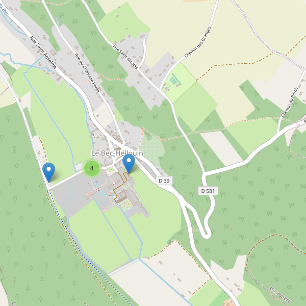 Carte des parkings à Le Bec-Hellouin Thumbnail