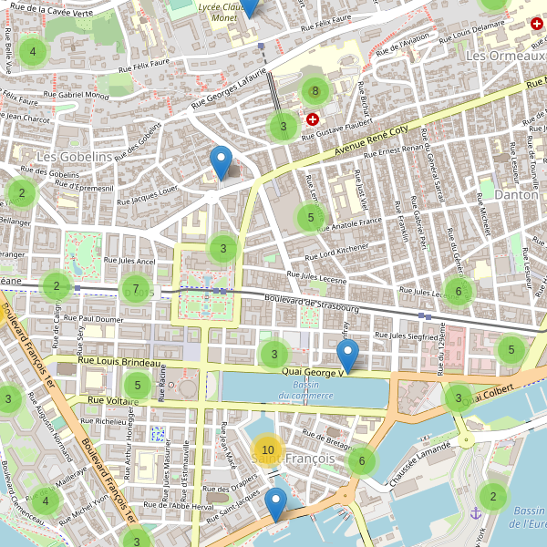 Thumbnail Carte des parkings à Le Havre