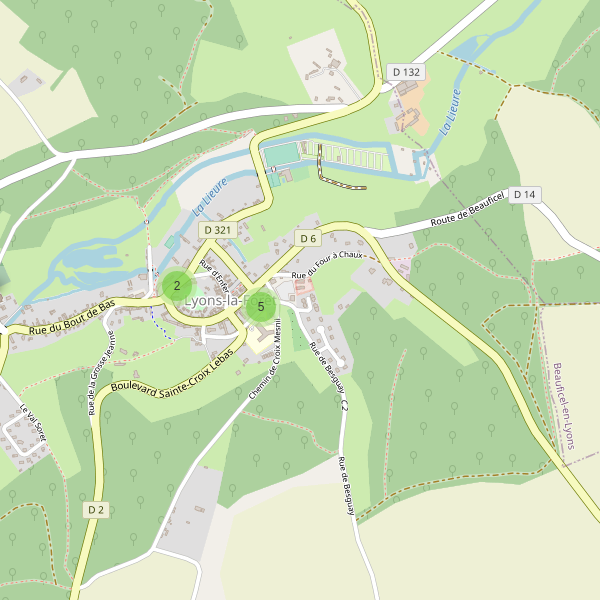 Carte des parkings à Lyons-la-Forêt Thumbnail