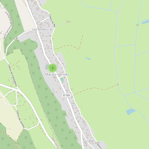 Carte des parkings à Marais-Vernier Thumbnail
