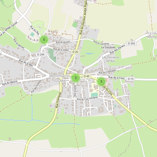 Carte des parkings à Montmartin-sur-Mer Thumbnail