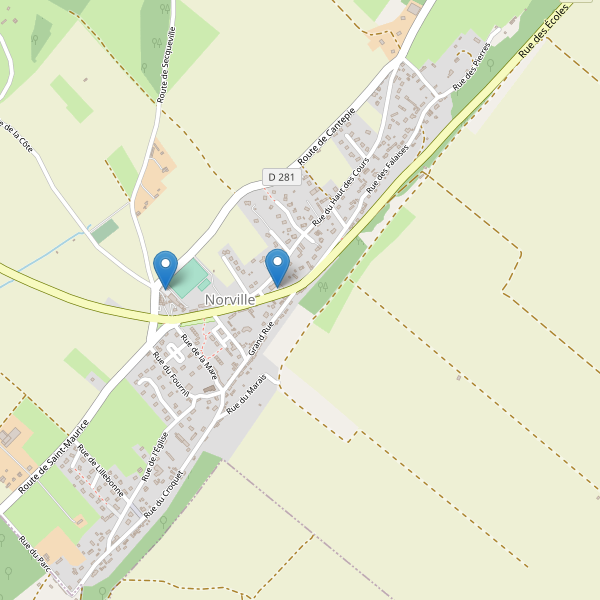 Carte des parkings à Norville Thumbnail