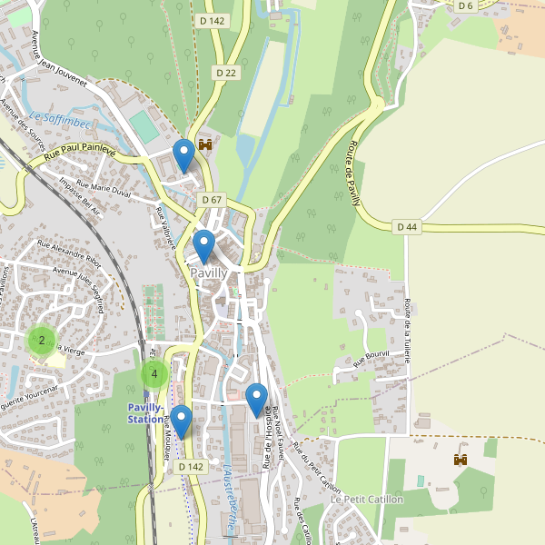 Carte des parkings à Pavilly Thumbnail