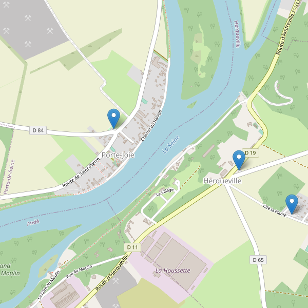 Carte des parkings à Porte-Joie Thumbnail
