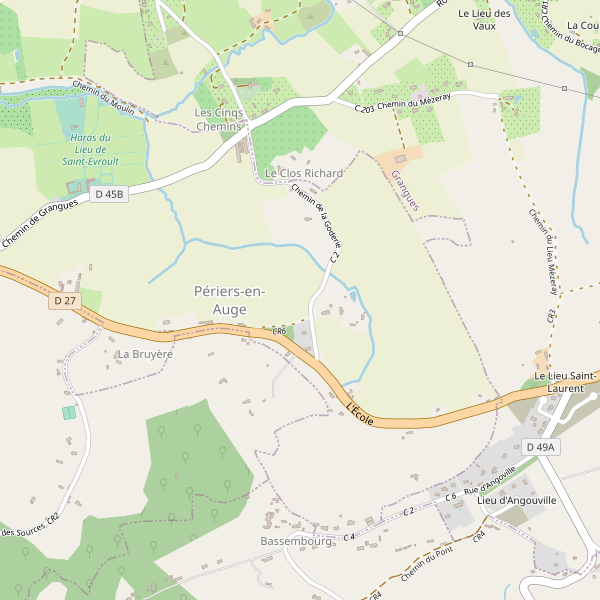 Carte des parkings à Périers-en-Auge Thumbnail