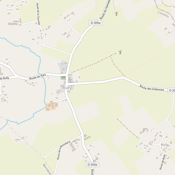 Carte des parkings à Rully (Calvados) Thumbnail