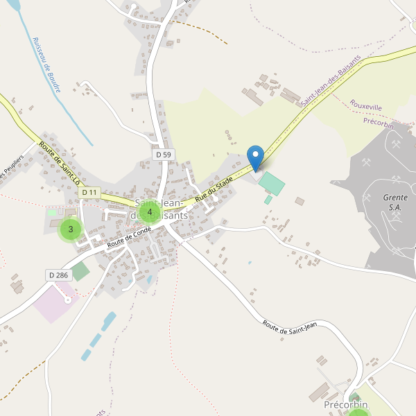 Carte des parkings à Saint-Jean-des-Baisants Thumbnail