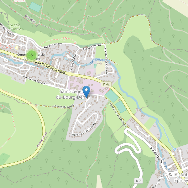 Carte des parkings à Saint-Léger-du-Bourg-Denis Thumbnail
