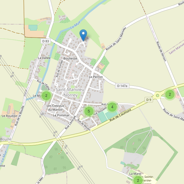 Carte des parkings à Saint-Manvieu-Norrey Thumbnail