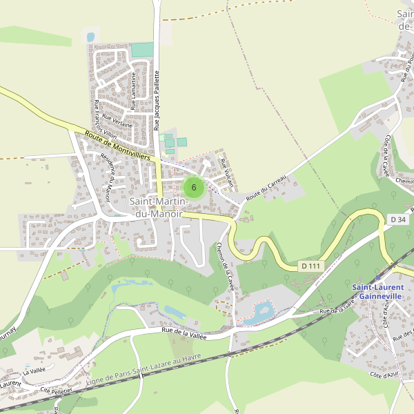 Carte des parkings à Saint-Martin-du-Manoir Thumbnail