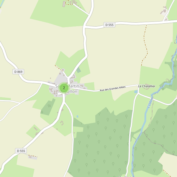 Carte des parkings à Saint-Martin-l'Aiguillon Thumbnail