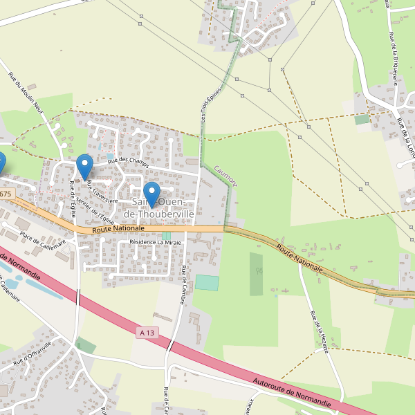 Carte des parkings à Saint-Ouen-de-Thouberville Thumbnail
