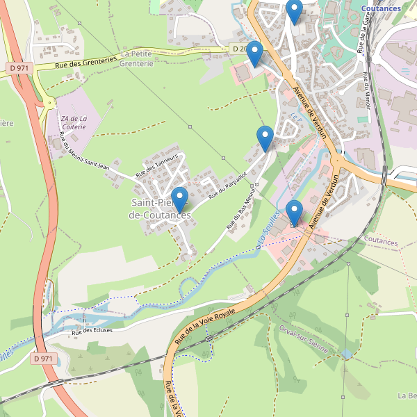 Carte des parkings à Saint-Pierre-de-Coutances Thumbnail