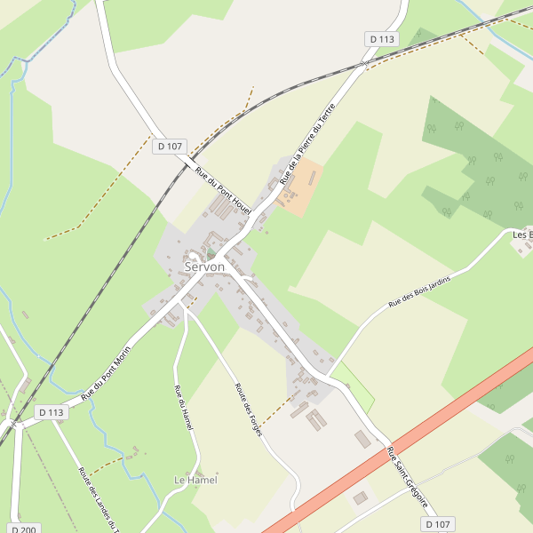 Carte des parkings à Servon (Manche) Thumbnail
