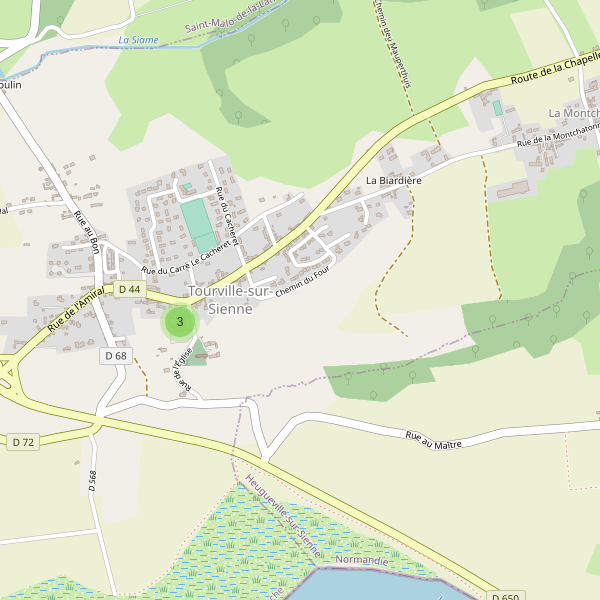 Carte des parkings à Tourville-sur-Sienne Thumbnail
