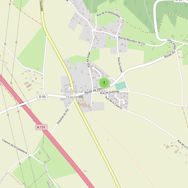 Carte des parkings à Trouville-la-Haule Thumbnail