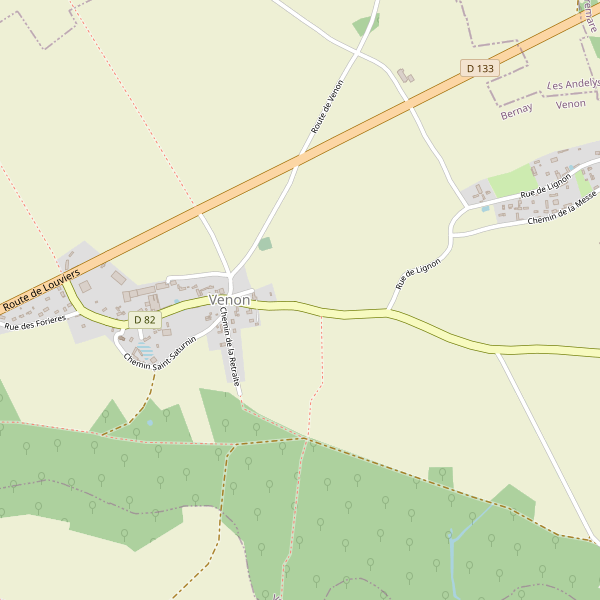 Carte des parkings à Venon (Eure) Thumbnail