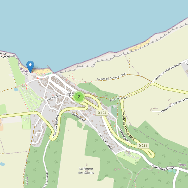 Carte des parkings à Yport Thumbnail