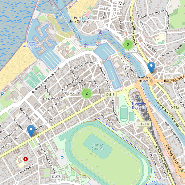 Carte des pharmacies à Deauville Thumbnail