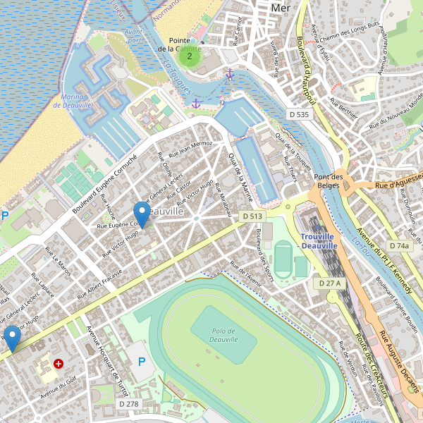 Carte des stationnement-velos à Deauville Thumbnail