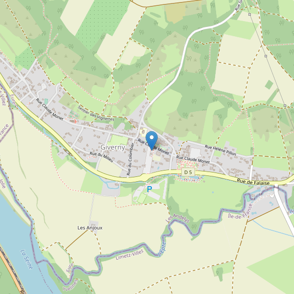 Carte des stationnement-velos à Giverny Thumbnail