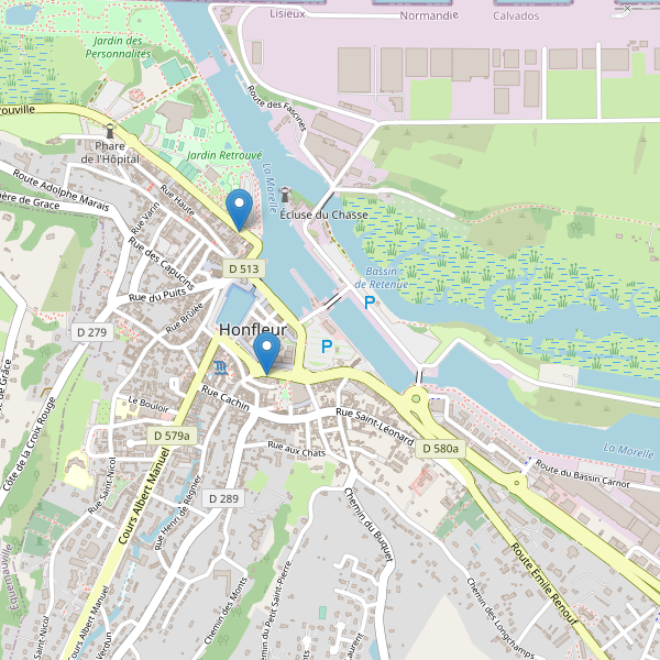 Carte des stationnement-velos à Honfleur Thumbnail