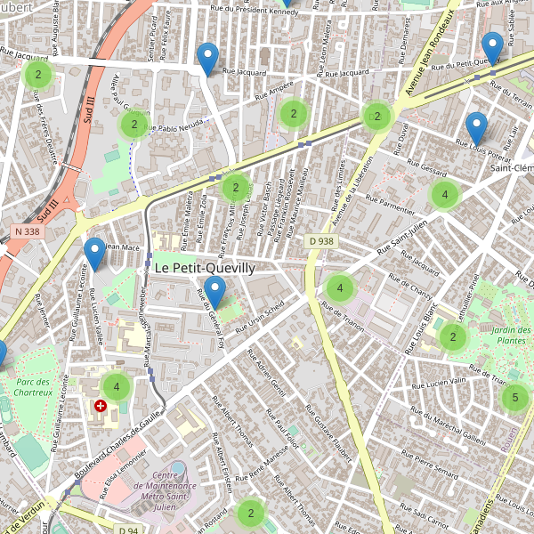 Carte des stationnement-velos à Le Petit-Quevilly Thumbnail