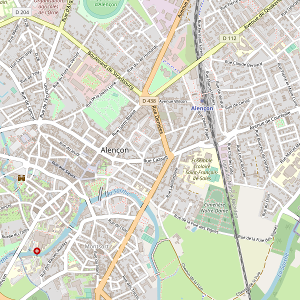 Carte des taxi à Alençon Thumbnail