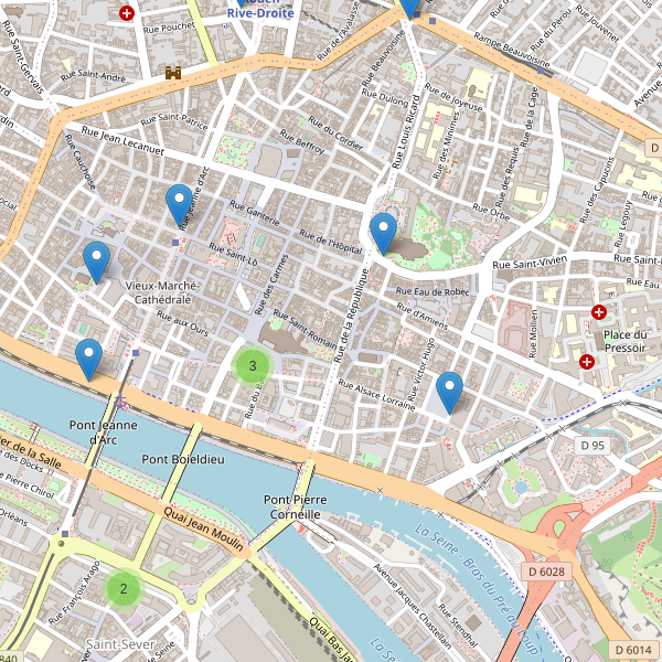 Carte des taxi à Rouen Thumbnail