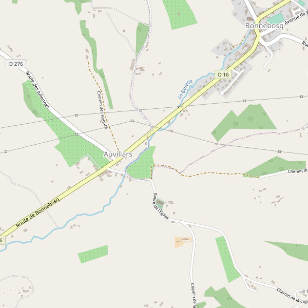 Carte des bedandbreakfast à Auvillars Thumbnail