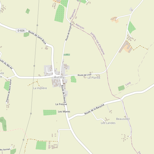 Carte des location-voiture à Avrilly (Orne) Thumbnail