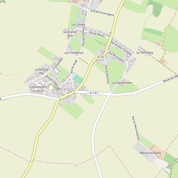 Carte des terminals-ferry à Barbery (Calvados) Thumbnail