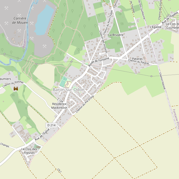 Carte des location-voiture à Baron-sur-Odon Thumbnail