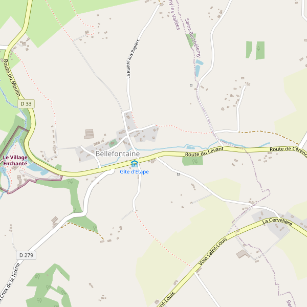 Carte des stationnement-velos à Bellefontaine (Manche) Thumbnail