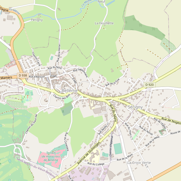 Carte des hotels à Bellême Thumbnail